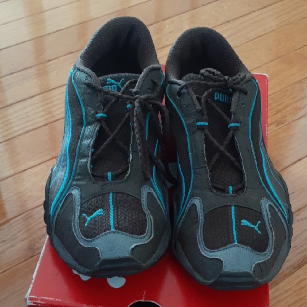 Puma Sierra Trail Brown Fudge and Blue Sbeaker